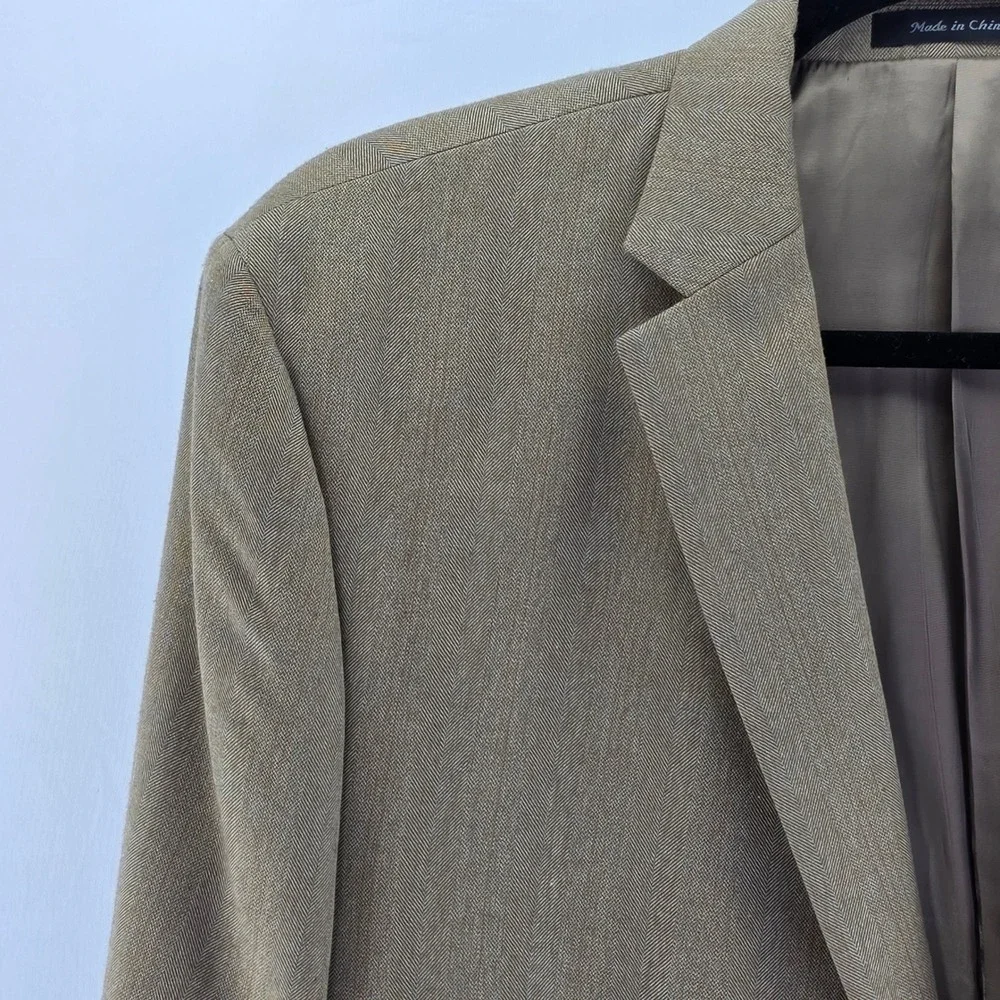 Lauren Ralph Lauren Blazer Mens 50R Tan Preppy Quiet Luxury American Heritage‎